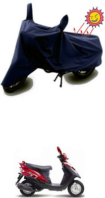 Auto Age Two Wheeler Cover for Mahindra(Flyte, Blue)
