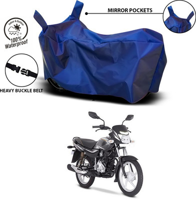 ANTHUB Waterproof Two Wheeler Cover for Bajaj(Platina 100 DTS-i, Blue)