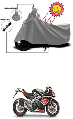 Auto Age Two Wheeler Cover for Aprilia(Grey)
