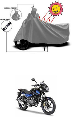 ZTech Two Wheeler Cover for Bajaj(Pulsar 150 DTS-i, Grey)