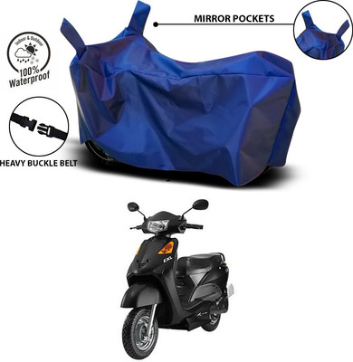 SEBONGO Waterproof Two Wheeler Cover for Indus(Yo EXL, Blue)