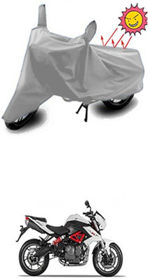 Auto Age Two Wheeler Cover for Universal For Bike(Silver)