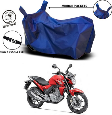 SEBONGO Waterproof Two Wheeler Cover for Honda(CB Twister, Blue)