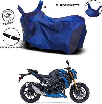 ANTHUB Waterproof Two Wheeler Cover for Suzuki(GSX-S750, Blue)