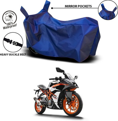 SEBONGO Waterproof Two Wheeler Cover for KTM(RC 390, Blue)