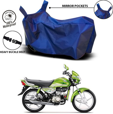 ANTHUB Waterproof Two Wheeler Cover for Hero(HF Deluxe Eco, Blue)