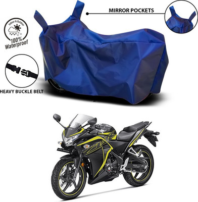SEBONGO Waterproof Two Wheeler Cover for Honda(CBR 250R, Blue)