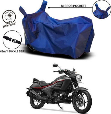 ANTHUB Waterproof Two Wheeler Cover for Suzuki(Intruder, Blue)