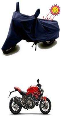 Auto Age Two Wheeler Cover for Ducati(Monster 821, Blue)