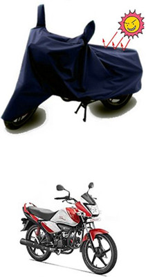 Auto Age Two Wheeler Cover for Hero(Splendor I Smart, Blue)