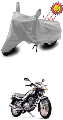 Auto Age Two Wheeler Cover for TVS(Fiero F2, Silver)