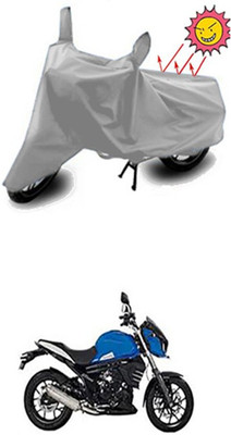 Auto Age Two Wheeler Cover for Mahindra(Silver)