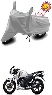Auto Age Two Wheeler Cover for TVS(Silver)