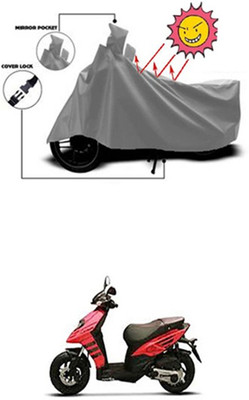 Auto Age Two Wheeler Cover for Aprilia(Grey)