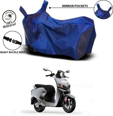 ANTHUB Waterproof Two Wheeler Cover for 22Motors(Flow, Blue)