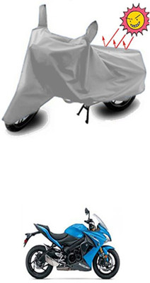 Auto Age Two Wheeler Cover for Suzuki(Silver)