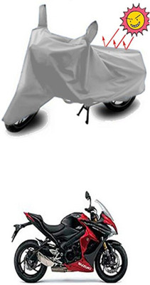 Auto Age Two Wheeler Cover for Suzuki(Silver)