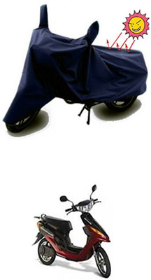 Auto Age Two Wheeler Cover for Indus(Yo Electron, Blue)