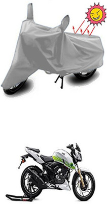 Auto Age Two Wheeler Cover for TVS(Silver)