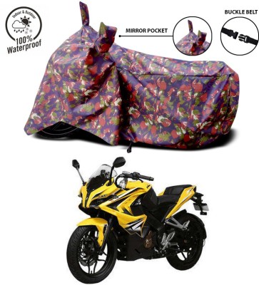 ANTHUB Waterproof Two Wheeler Cover for Bajaj(Pulsar 200 NS DTS-i, Multicolor)