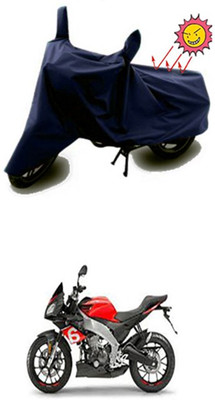 Auto Age Two Wheeler Cover for Aprilia(Blue)