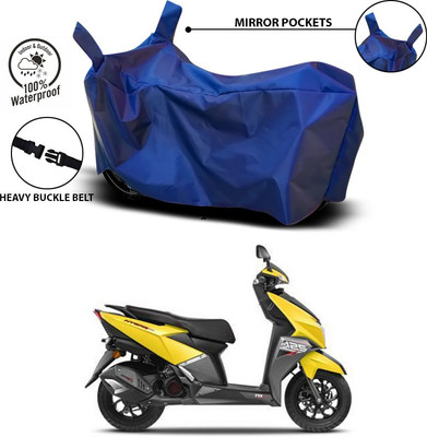 ANTHUB Waterproof Two Wheeler Cover for TVS(Ntorq 125, Blue)