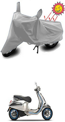 Auto Age Two Wheeler Cover for Universal For Bike(Silver)