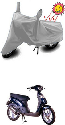Auto Age Two Wheeler Cover for Hero(Silver)
