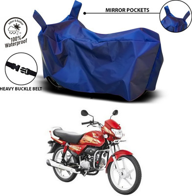 SEBONGO Waterproof Two Wheeler Cover for Hero(HF Deluxe, Blue)