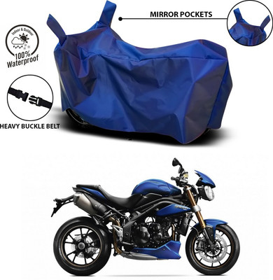 ANTHUB Waterproof Two Wheeler Cover for Triumph(Blue)