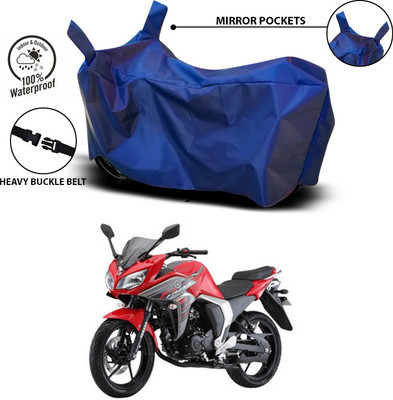 SEBONGO Waterproof Two Wheeler Cover for Yamaha(Fazer, Blue)