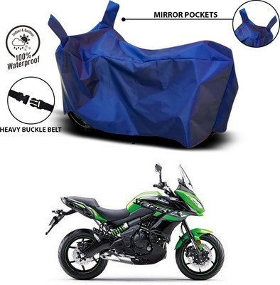ANTHUB Waterproof Two Wheeler Cover for Kawasaki(Versys 650, Blue)