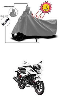 Auto Age Two Wheeler Cover for Hero(Grey)