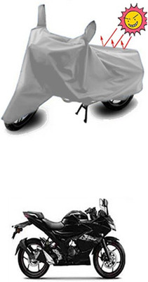 Auto Age Two Wheeler Cover for Suzuki(Silver)