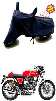 Auto Age Two Wheeler Cover for Royal Enfield(Continental GT, Blue)