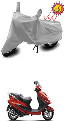 ZTech Two Wheeler Cover for Kinetic(Silver)