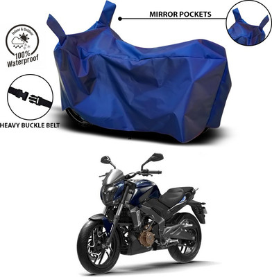SEBONGO Waterproof Two Wheeler Cover for Bajaj(Dominar, Blue)