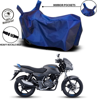 ANTHUB Waterproof Two Wheeler Cover for Bajaj(Pulsar 125, Blue)