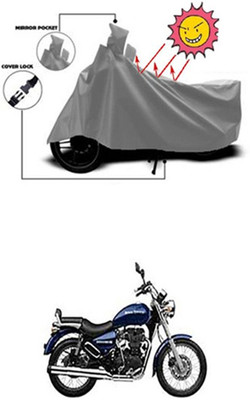 ZTech Two Wheeler Cover for Royal Enfield(Thunderbird 350, Grey)