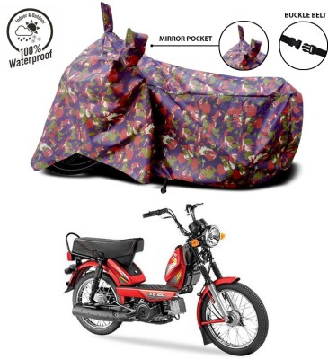 SEBONGO Waterproof Two Wheeler Cover for TVS(Heavy Duty Super XL, Multicolor)