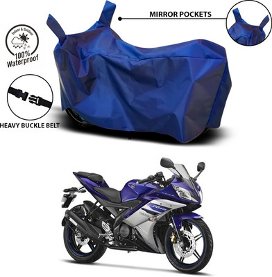 SEBONGO Waterproof Two Wheeler Cover for Yamaha(YZF R15 Ver 2.0, Blue)