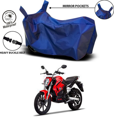 ANTHUB Waterproof Two Wheeler Cover for Revolt(RV 400, Blue)