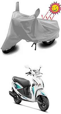 ZTech Two Wheeler Cover for Hero(Pleasure, Silver)