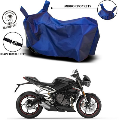 ANTHUB Waterproof Two Wheeler Cover for Triumph(Blue)