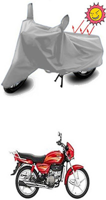 Auto Age Two Wheeler Cover for Hero(Silver)