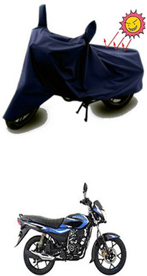 Auto Age Two Wheeler Cover for Bajaj(Platina 100 DTS-i, Blue)