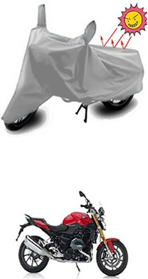 Auto Age Two Wheeler Cover for BMW(Silver)