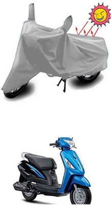 Auto Age Two Wheeler Cover for Suzuki(Silver)