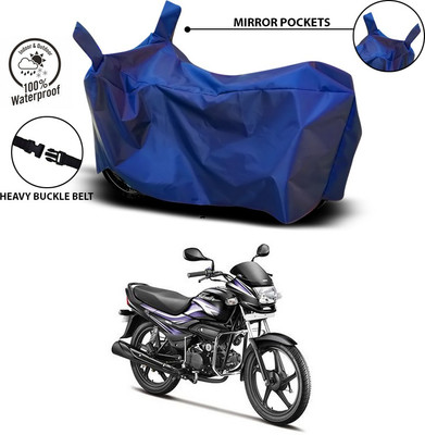 SEBONGO Waterproof Two Wheeler Cover for Hero(Super Splendor, Blue)