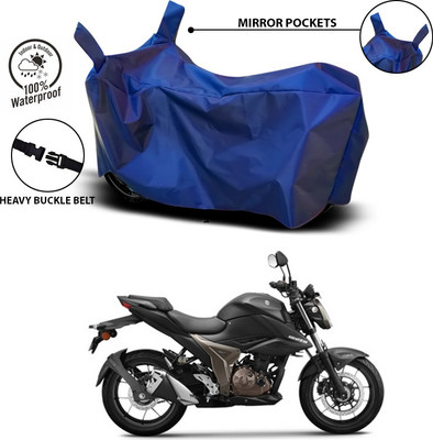 ANTHUB Waterproof Two Wheeler Cover for Suzuki(Gixxer 250, Blue)